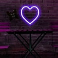thumbnail image 3 of Neon Night Light, LED Neon Signs Night Light Heart Neon Lights Neon Lights for Kids Bedroom Battery USB Operated, 3 of 7