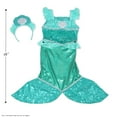 thumbnail image 4 of Melissa & Doug Mermaid Costume Role Play Set - Gown With Flared Tail, Seashell Tiara, 4 of 5