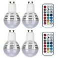 thumbnail image 2 of Home Decorative GU10, 3W, 85V-265V, Warm Light Option RGB LED Color-Changing Light Bulb with Remote, 2 of 8
