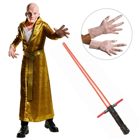 Star Wars The Last Jedi - DLX Men's Supreme Leader Snoke Costume with Lightsaber and Hands - Size X-LARGE