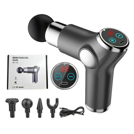 FPWNGL 32 Speed Massage Gun Mini LCD Display Deep Muscle Body Massage Fascia Guns Body Neck Vibrator Fitness