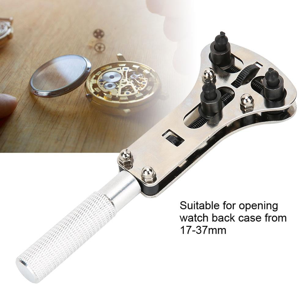 LHCER Alloy Steel Adjustable Screw Watch Back Case Opener Cover