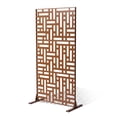 thumbnail image 1 of VEVOR Metal Privacy Screen 47"x76" Outdoor Privacy Screens & Panels for Patio Brown, 1 of 9