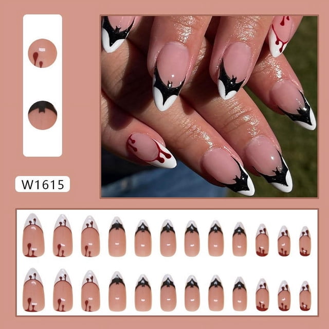 XWSHYW Uñas Postizas Presenta Una Textura Avanzada, Fácil de Usar, Se Adapta Bien a Las Uñas y No Es Fácil Que Se Caiga. Diseño Único Que Muestra El Uso Personalizado de Las Uñas, 1 Ml.