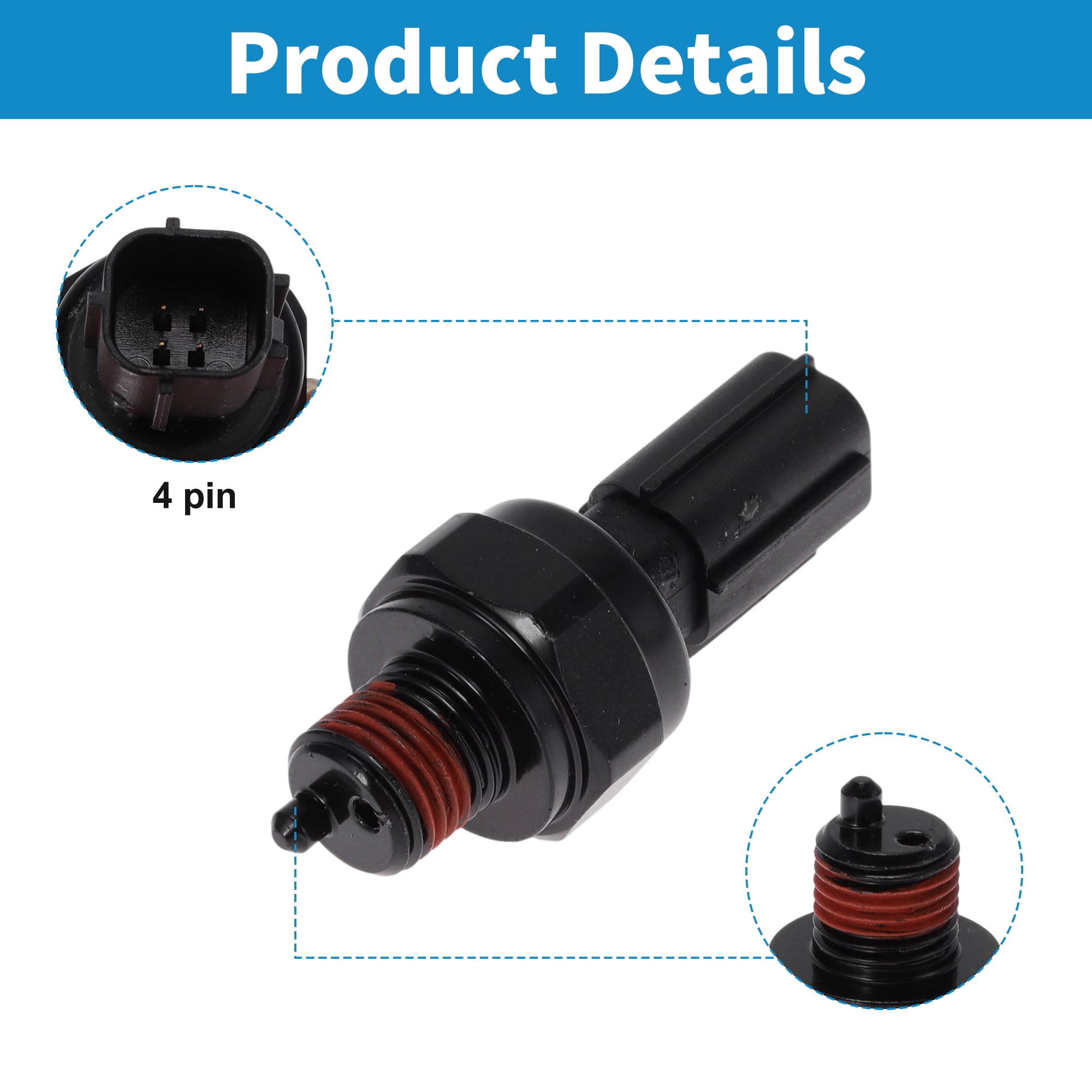 Unique Bargains 1 Pcs No.947502A000 Engine Oil Pressure Sensor for Hyundai for Genesis G80 3.8L V6 2017-2018 for Hyundai for Genesis 3.8L V6 2015-2016