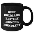 thumbnail image 2 of Amangny Dancer Keep Calm Stay Funky Gifts for Her Dancer Birthday Black Coffee Mug, 2 of 5