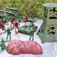 thumbnail image 4 of Bewildely 500pcs Juego de estrategia Soldados de juguete de plástico Hombres 4 cm Figuras Accesorios base Escena Suministros Juguetes, 4 of 6