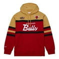 thumbnail image 2 of Men's Mitchell & Ness Red/Gold Chicago Bulls Head Coach Pullover Hoodie, 2 of 6