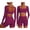 A Hot Pink, variant on Workout Sets for Women Long Sleeve Backless Wrap Crop Tops and High Waisted Biker Shorts Summer 2 Piece Pilates Gym Yoga Sets