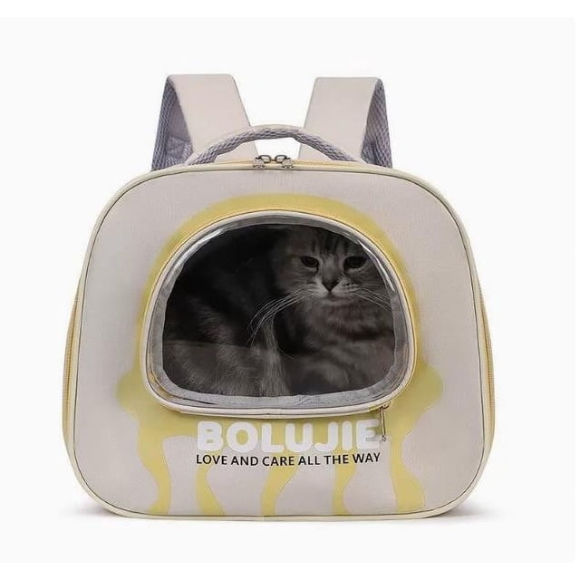 Fiudx Mochila para Mascotas, Ventana Transparente con Diseño de Astronauta, Sistema de Ventilación Transpirable, Diseño de Gran Capacidad, Compañera de Viaje Al Aire Libre, Ligera y Portátil, Se Adap