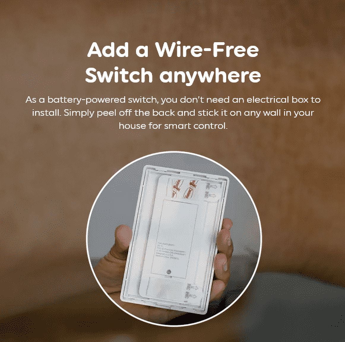 (case of 3 kits) GE Wirefree Switch Starter Pack with Soft White LED A19 Smart Bulb Starter kit, C by GE, wire-free switch and LED Light bulb  (switch requires no electrical wiring)