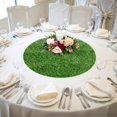 thumbnail image 6 of Simulated Grass Round Table Mat Artificial Tabletop Grass Mat Decor Lightweight Green Placemat for Indoor Outdoor Dining Weddings Parties$$Home Decor, Kitchen, & Other, 6 of 9