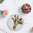 thumbnail image 2 of FMSHPON Giraffe Set of 4 Round Coaster for Drinks, Absorbent Ceramic Stone Coasters Cup Mat with Cork Base for Home Kitchen Room Coffee Table Bar Decor, 2 of 4