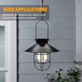 thumbnail image 4 of Farol solar vintage con jaula de acero resistente al agua y luz LED blanca cálida, perfecto para decoración de jardín, patio y terraza, 4 of 7