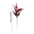 thumbnail image 3 of Artificial Eucalyptus Stems - Burgundy Foliage for Vase, Table, and Halloween Decor, 3 of 6