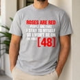 thumbnail image 6 of Roses Are Red People Are Fake Graphic T-Shirt, Unisex Classic Fit Tee, 6 of 9