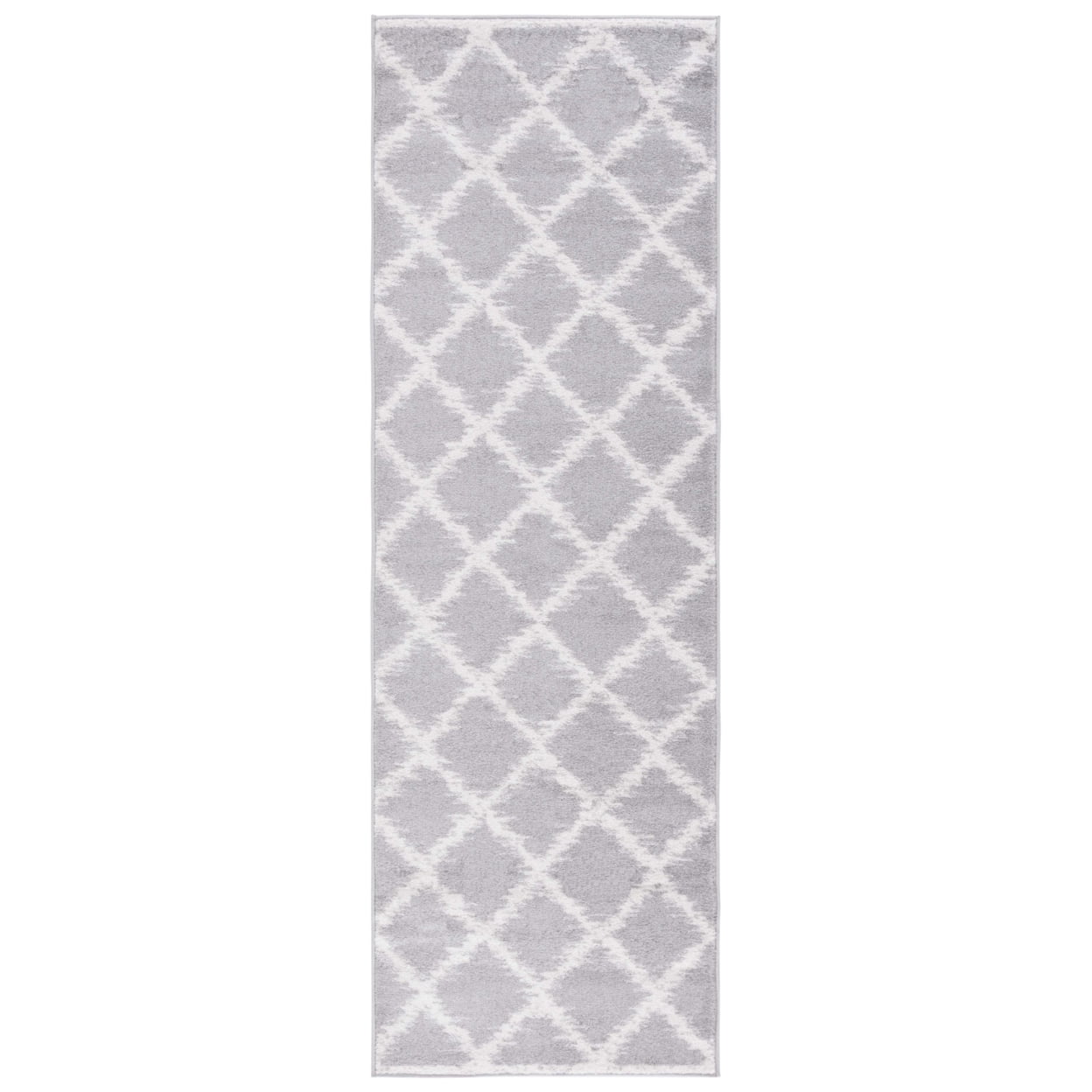 SAFAVIEH Adirondack Caryl Geometric Area Rug, Silver/Ivory, 4' x 6'