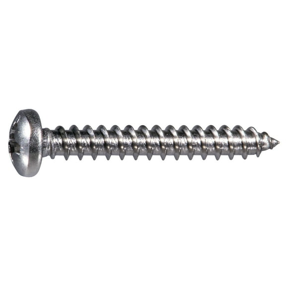 #6 x 1" 316 Stainless Steel Phillips Pan Head Sheet Metal Screws (20 pcs.)
