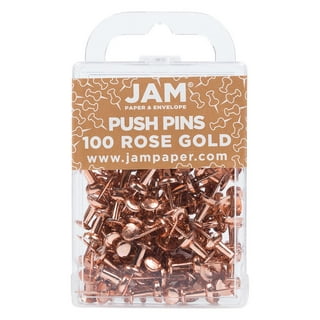 JAM Paper Push Pins, Red Pushpins, 100/Pack 