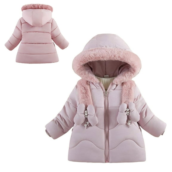 Toddler Winter Coat,Toddler Puffer Coat With Mid-length Hoods Long Sleeve Light Winter Coats For Toddler Winter Warm Outerwear Baby Boy Clothes