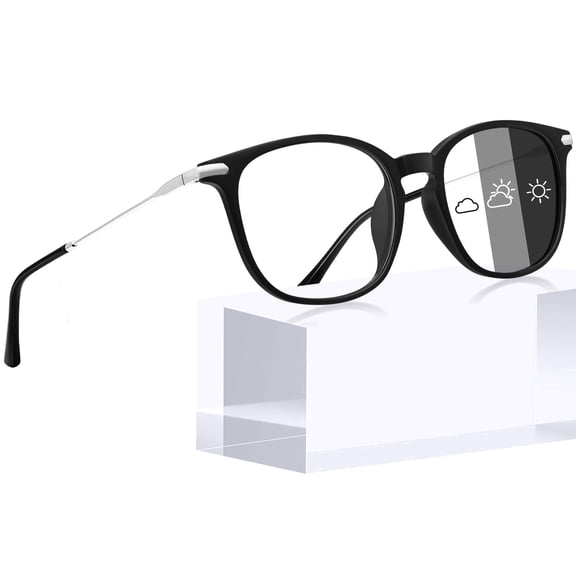 HBMYN Unisex Photochromic Blue Light Blocking Glasses Square Computer Gaming Tv Glasses Uv400 Protection