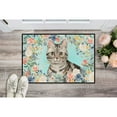 thumbnail image 3 of American Shorthair Spring Flowers Door Mat, 3 of 4