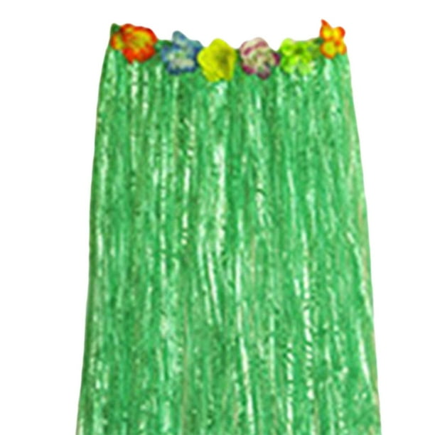 Falda De Hojas Hawaiana Para Niños Y Adultos – Elástica, De Tela Seda, Ideal Para Fiestas Tropicales Y Graduación