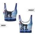 thumbnail image 5 of Picia Astronauts Start Running Sports Bra for Women,Padded Strappy Sports Bras Medium Support Yoga Bra with Removable Cups,Running Yoga Bra-Small, 5 of 9
