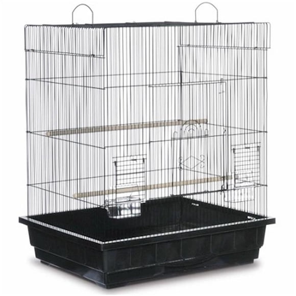 Cage à Perruche à Toit Carré PP-25212-W - Blanc