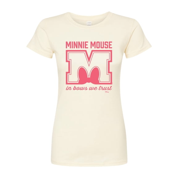 Disney - Minnie Mouse - In Bows We Trust - Juniors Fitted Graphic T-Shirt