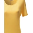 thumbnail image 3 of FashionOutfit Women's Solid Boatneck Dolman T-shirt Tops, 3 of 3