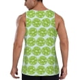 thumbnail image 3 of Haiem Green Lemon Slices Men Workout Tank Top Gym Bodybuilding Sleeveless Muscle T Shirts Athletic Tank Breathable Workout Shirt-, 3 of 9