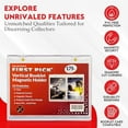 thumbnail image 3 of 175pt Vertical Booklet Magnetic Card Holder - UV Protection - 175 PT PVC FREE - Great Fit For National Treasures, Flawless, Playbook Cards and More, 3 of 6
