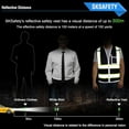 thumbnail image 3 of Professional Reflective 10 Pockets Work Vest, Black, 3 of 6