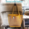 thumbnail image 4 of Car Headrest Hook, 44 lbs, Durable Back Seat Hook, Easy Install Design Portable Organizer for Purses, Wallet, Groceries (4 Pack), 4 of 5