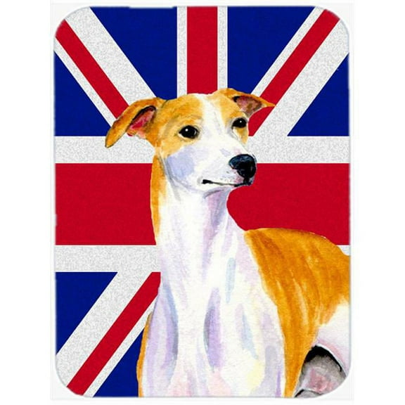 Carolines Treasures Whippet With English Union Jack British Flag Mouse Pad - 7.75 x 9.25 In.