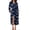 Navy With Zebra Print, variant on Ekouaer Kimono Robes for Women Long Lightweight Knit Bathrobe Shawl Soft Sleepwear Casual Ladies Loungewear