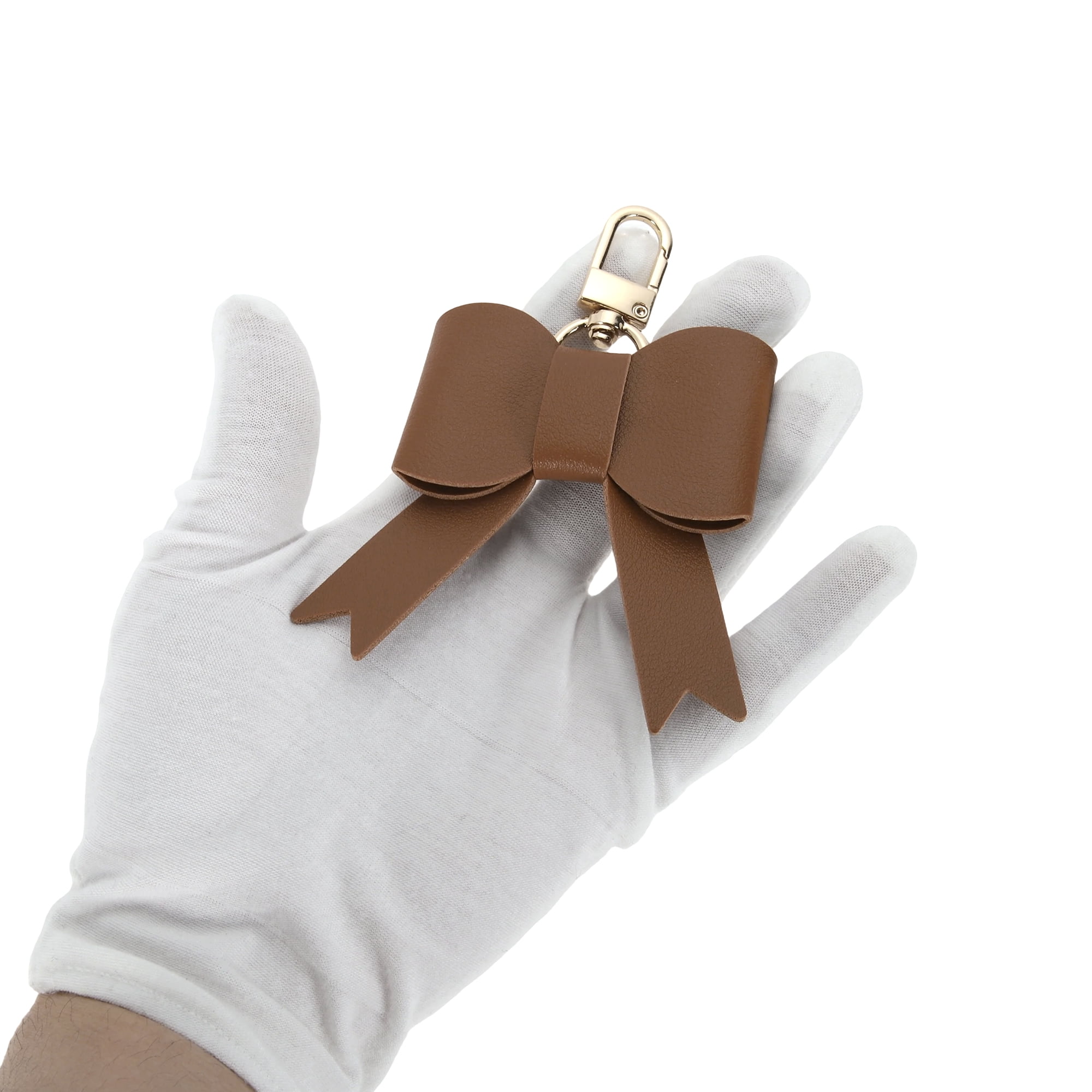 Unique Bargains Colorful Bow Handbag Charms for Gifts And Accessories Brown
