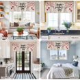 thumbnail image 5 of Happy Valentines Day Farmhouse Short Window Curtain Valances, Red Love Branches Spring Beige Rod Pocket Kitchen Valances for Living Room Bedroom Bathroom Cafe 60" x 18", 5 of 8