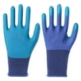 thumbnail image 4 of Guantes de jardineria Cola Durian guantes de trabajo látex resistentes azules, 4 of 8