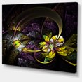 thumbnail image 2 of Art Numérique Extraterrestre Foncé Fleur Fractale - Impression sur Toile Florale, 2 of 3