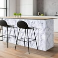 thumbnail image 3 of Arthome Marble Paper,11.8x100 inch Self Adhesive Wallpaper Waterproof Gloss PVC Vinyl, Oil Proof,White/Gray Granite Paper,Marble Vinyl Paper for Furniture Cover Surface,Countertop,Kitchen,Shelf Liner, 3 of 7