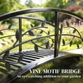 thumbnail image 4 of Outsunny Pont de Jardin en Métal de 4 Pi avec Rampes de Sécurité, Pont Extérieur, 4 of 10