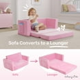 thumbnail image 3 of Dream On Me Nestle Kids Sofa - Duo, Pink, 3 of 15