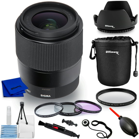 Sigma 23mm f/1.4 DC DN Contemporary Lens S O N Y E  348965 - 10PC Accessory Bundle
