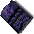 thumbnail image 4 of Conjunto de corbata para hombre, conjunto de corbata para hombre, lazo, corbata para hombre, pañuelo, corbata para hombre, artesanía excepcional, 4 of 8