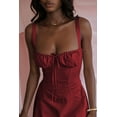 thumbnail image 5 of Eternatastic Women's Corset Dress Sleeveless Mini Dress French Style Spaghetti Strap Beach Vacation Dress M Red, 5 of 8