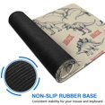 thumbnail image 6 of Long Mouse Pads for Desk,Beige Dinosaurs Text Pattern Desk Mats on Top Of Desks, Desk Mouse Pad Extra Large with 3mm Non-Slip Base and Stitched Edge for Gaming,Office,Work,Home 31.5"x11.8", 6 of 6