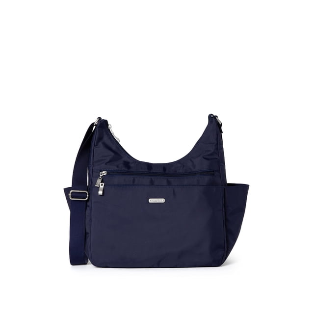 Bolso bandolera Baggallini Essential Hobo con RFID para mujer, color negro