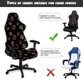 thumbnail image 6 of SCRAWLGOD Paw Leopard Print Brown Black 4 Pcs Gaming Chair Covers Cat Scratch Proof Rotating Gaming Chair Protector with Armrest Slipcovers Office Desk Chair Cover, 6 of 7